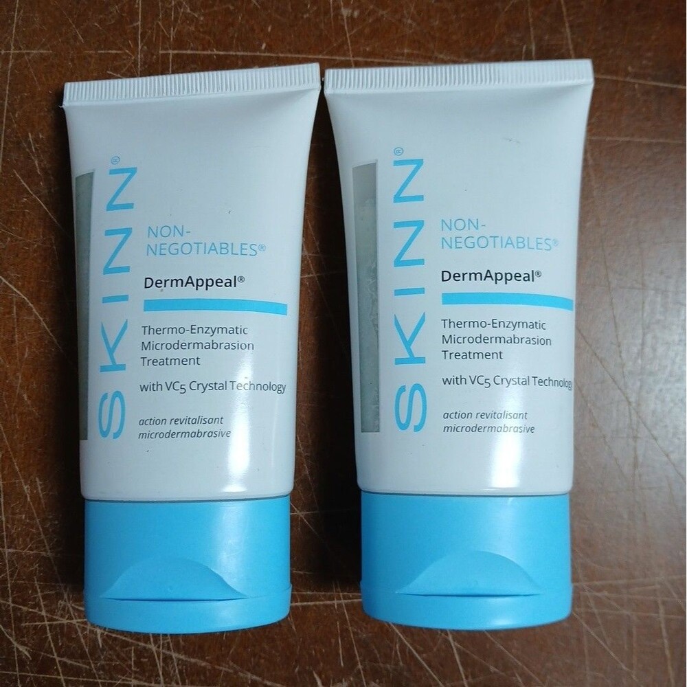 SKINN Non-Negotiables Thermo-Enzymatic Microdermabrasion Cream Lot Of 2 2oz New